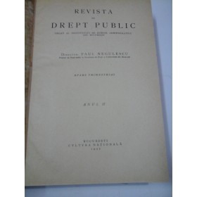 REVISTA  DE  DREPT  PUBLIC - 1927